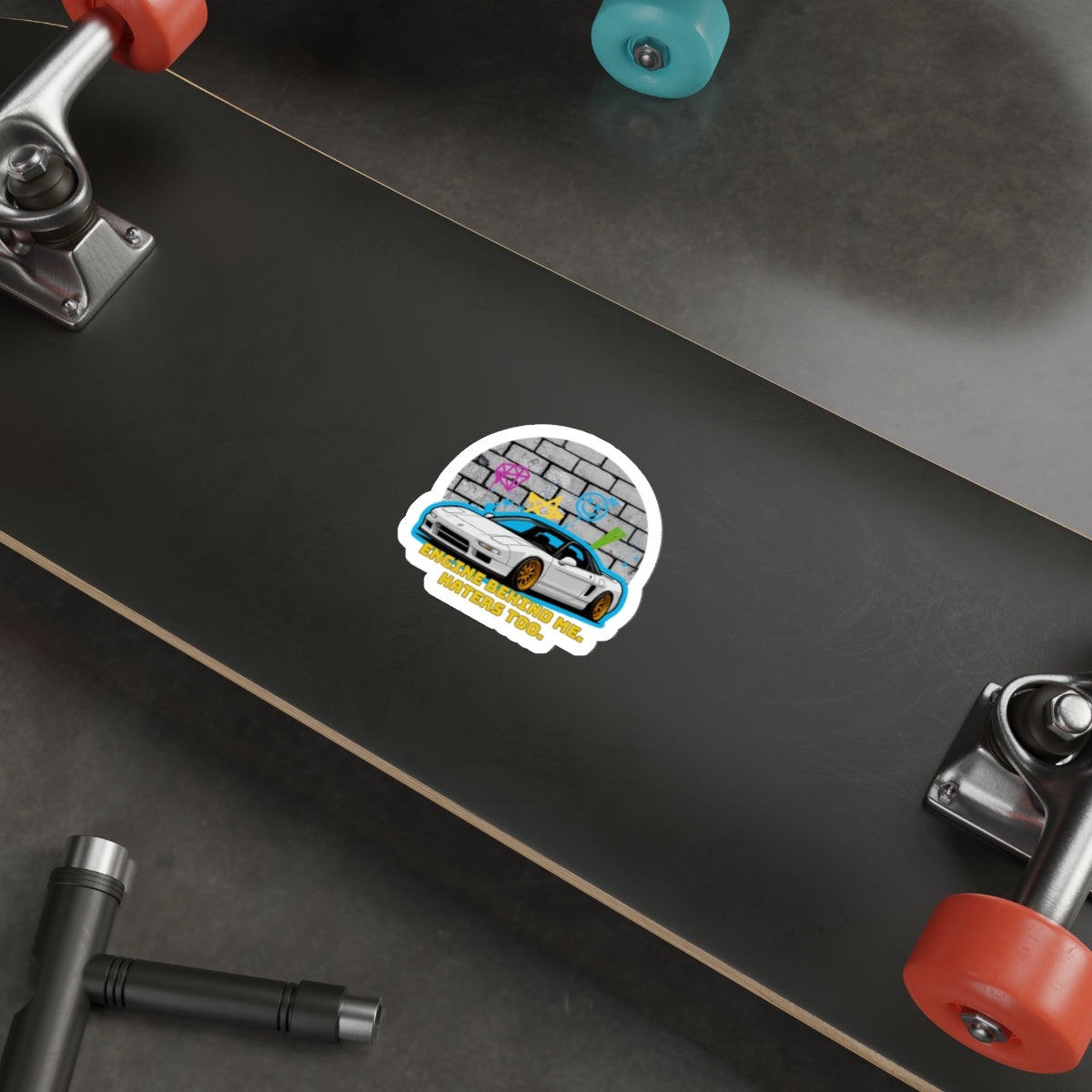 JDM NSX Sticker Engine Behind Me Haters Too Funny Car Vinyl Decal Drift Tuner Import Sticker for Laptops or Windows