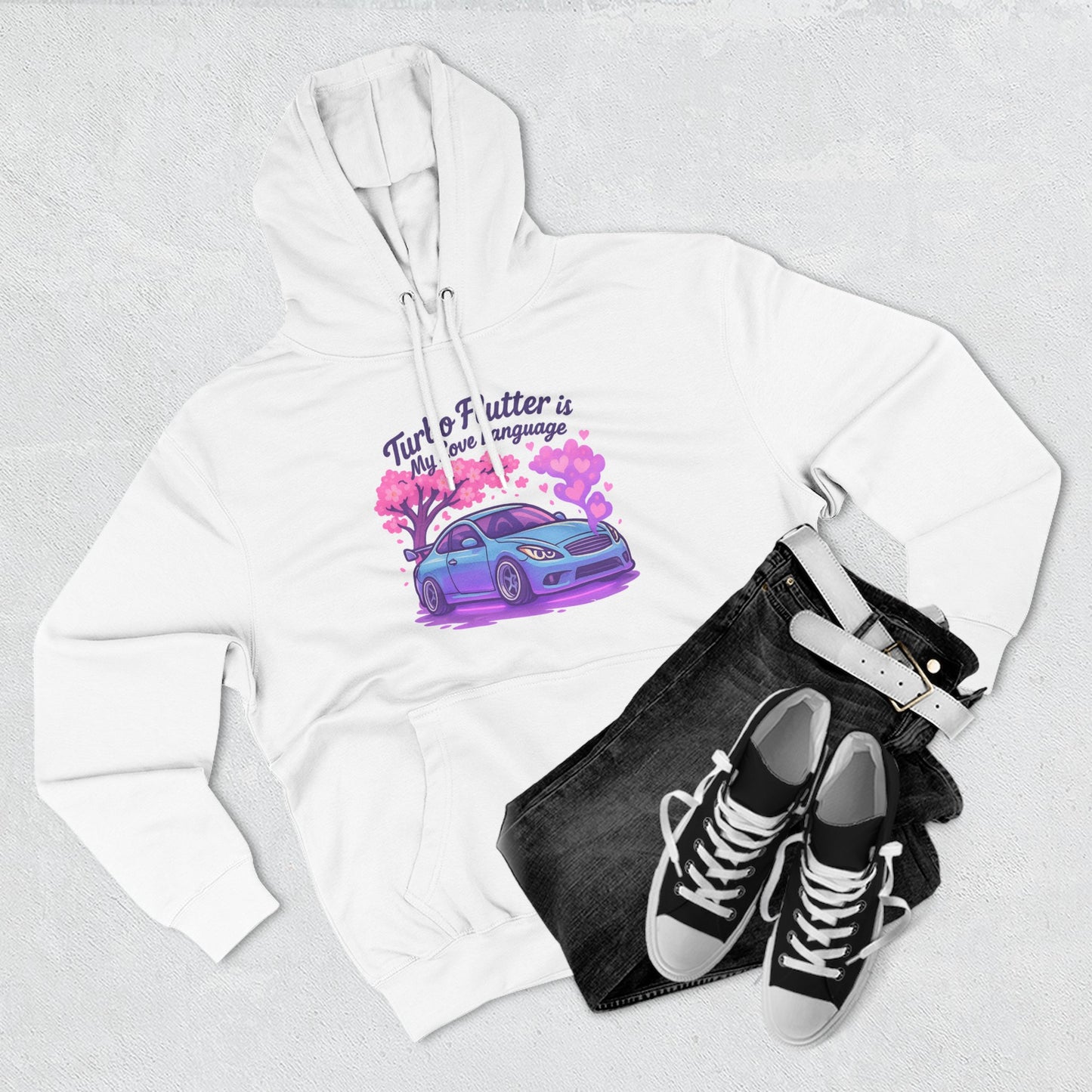 Funny JDM Drift Hoodie - "Sideways is Just Forward With More Screaming" - Turbo Car Culture, Stance & Slide Sweatshirt