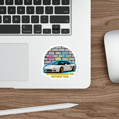 JDM NSX Sticker Engine Behind Me Haters Too Funny Car Vinyl Decal Drift Tuner Import Sticker for Laptops or Windows