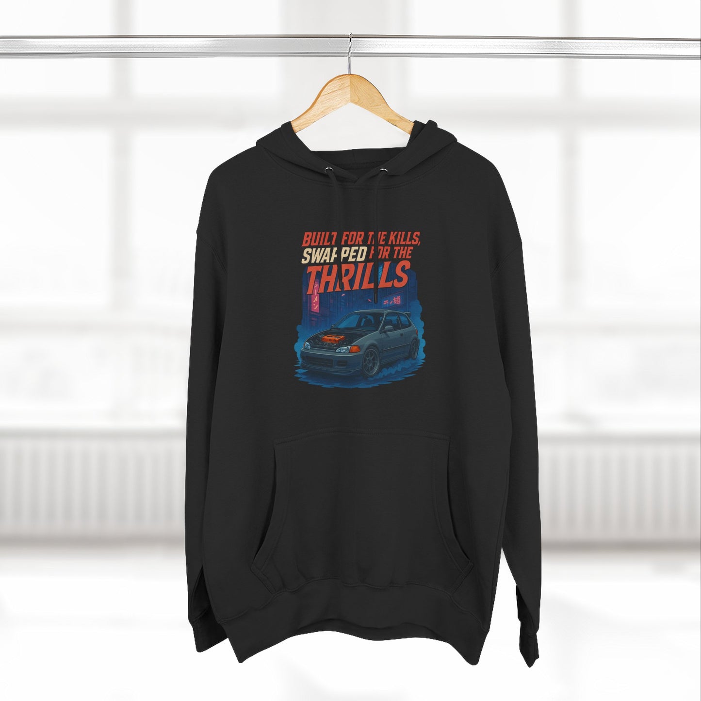 Limited Edition JDM Hoodie Civic EG Front K Swap Art and Embrace the Build Back Only 25 Made Car Enthusiast Streetwear