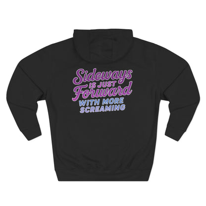 Funny JDM Drift Hoodie - "Sideways is Just Forward With More Screaming" - Turbo Car Culture, Stance & Slide Sweatshirt