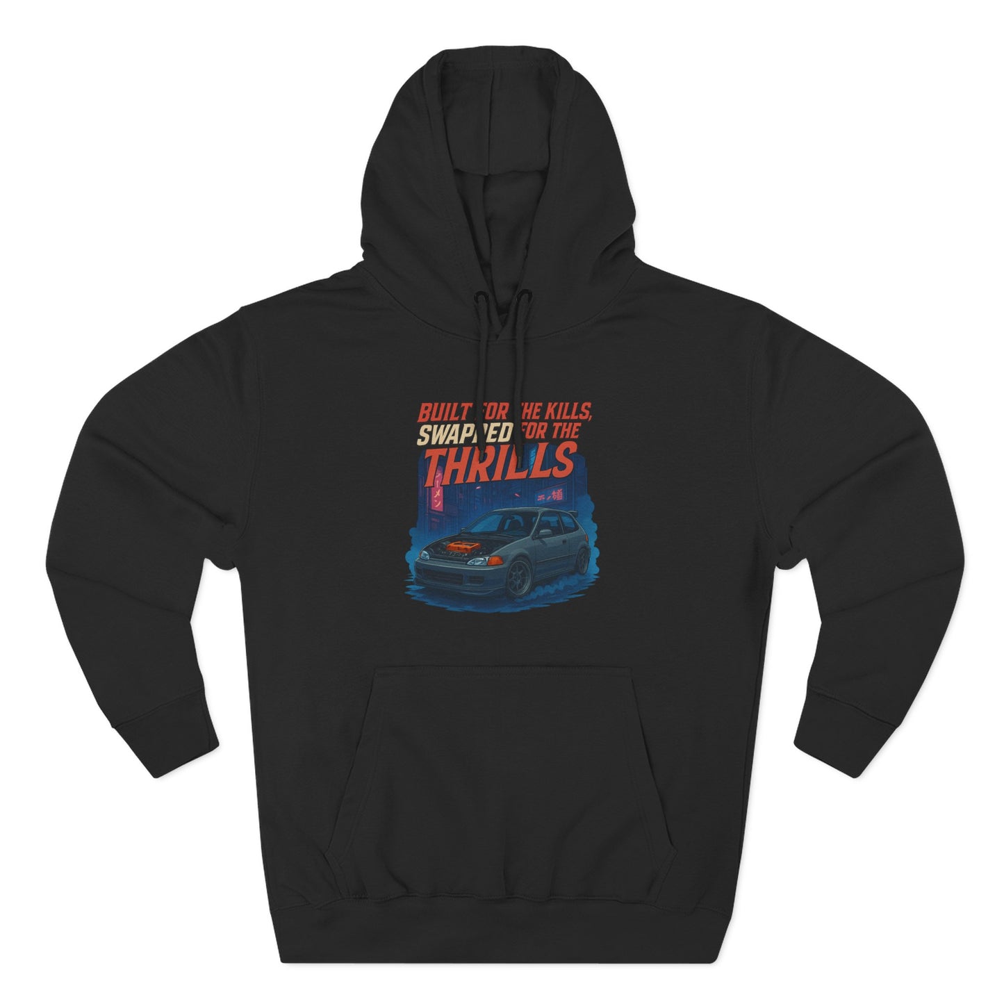 Limited Edition JDM Hoodie Civic EG Front K Swap Art and Embrace the Build Back Only 25 Made Car Enthusiast Streetwear